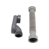 Darrahopens Home & Garden > Bathroom Accessories > Shower Accessories Low Profile 1 1/2 P Flexible P-Trap Bath Shower Drain Hose Flat Base Drain for