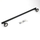 Darrahopens Home & Garden > Bathroom Accessories > Shower Accessories Matt Black 600mm Long Single Towel Rack Rail Holder Stainless Steel Hanger Bar