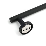 Darrahopens Home & Garden > Bathroom Accessories > Shower Accessories Matt Black 600mm Long Single Towel Rack Rail Holder Stainless Steel Hanger Bar