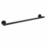 Darrahopens Home & Garden > Bathroom Accessories > Shower Accessories Matt Black 600mm Long Single Towel Rack Rail Holder Stainless Steel Hanger Bar