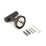 Darrahopens Home & Garden > Bathroom Accessories > Shower Accessories Matt Black Robe Hook Hanger Organizer Bathroom Wall Mounted Kit Stainless Steel