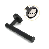 Darrahopens Home & Garden > Bathroom Accessories > Shower Accessories Matt Black Round Stainless Steel Toilet Paper Roll Tissue Holder Bathroom Wall