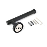 Darrahopens Home & Garden > Bathroom Accessories > Shower Accessories Matt Black Round Stainless Steel Toilet Paper Roll Tissue Holder Bathroom Wall