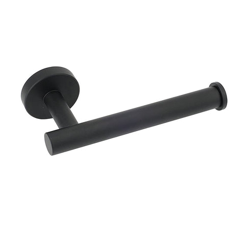 Darrahopens Home & Garden > Bathroom Accessories > Shower Accessories Matt Black Round Stainless Steel Toilet Paper Roll Tissue Holder Bathroom Wall