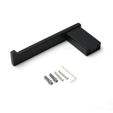 Darrahopens Home & Garden > Bathroom Accessories > Shower Accessories Matt Black Square Cubic Toilet Paper Roll Tissue Roll Holder Rack Wall Hook Kit