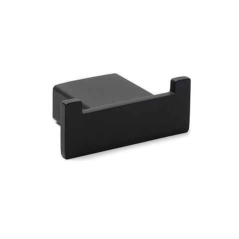 Darrahopens Home & Garden > Bathroom Accessories > Shower Accessories Matt Black Square Robe Hook Clothes Towel Holder Bathroom Wall Hanger Accessory