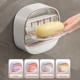 Darrahopens Home & Garden > Bathroom Accessories > Shower Accessories No-Drill High-End Drain Household Soap Holder, Waterproof ABS Soap Dish Organizer, Suitable for Bathrooms and Shower Rooms, Bathroom Accessory, Ideal Choice for Soap Dish and Soap Holder（white)）