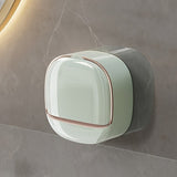 Darrahopens Home & Garden > Bathroom Accessories > Shower Accessories No-Drill High-End Drain Household Soap Holder, Waterproof ABS Soap Dish Organizer, Suitable for Bathrooms and Shower Rooms, Bathroom Accessory, Ideal Choice for Soap Dish and Soap Holder(LIGHT GREEN)