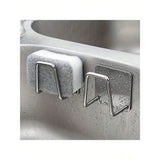 Darrahopens Home & Garden > Bathroom Accessories > Shower Accessories Non perforated stainless steel sink sponge rack - kitchen and bathroom self-adhesive drying rack (9pcs) In Australia - Darrahopens