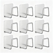 Darrahopens Home & Garden > Bathroom Accessories > Shower Accessories Non perforated stainless steel sink sponge rack - kitchen and bathroom self-adhesive drying rack (9pcs) In Australia - Darrahopens