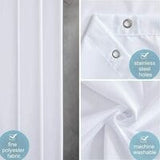 Darrahopens Home & Garden > Bathroom Accessories > Shower Accessories pc mildew resistant shower curtain washable waterproof fabric large polyester shower curtains for bathtub or bathroom white 200x220cm