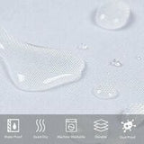 Darrahopens Home & Garden > Bathroom Accessories > Shower Accessories pc mildew resistant shower curtain washable waterproof fabric large polyester shower curtains for bathtub or bathroom white 200x220cm