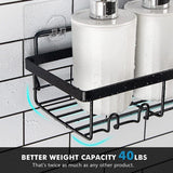 Darrahopens Home & Garden > Bathroom Accessories > Shower Accessories Perforation Free Bathroom Shelf Space Saving Storage Rack Organizer for Home Use