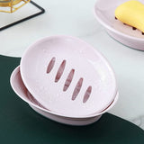 Darrahopens Home & Garden > Bathroom Accessories > Shower Accessories Pink Soap Dish Set 2-Pack Non-Slip Plastic Soap Holder with Drip Tray Easy Clean Soap Saver