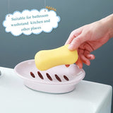 Darrahopens Home & Garden > Bathroom Accessories > Shower Accessories Pink Soap Dish Set 2-Pack Non-Slip Plastic Soap Holder with Drip Tray Easy Clean Soap Saver