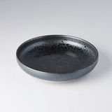 Darrahopens Home & Garden > Bathroom Accessories > Shower Accessories Plate High Rim 22cm Black Pearl Glaze