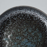Darrahopens Home & Garden > Bathroom Accessories > Shower Accessories Plate High Rim 22cm Black Pearl Glaze