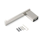 Darrahopens Home & Garden > Bathroom Accessories > Shower Accessories Polished Chrome Square Toilet Paper Roll Tissue Roll Holder Wall Mounted Hook