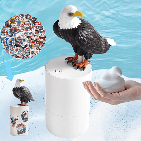 Darrahopens Home & Garden > Bathroom Accessories > Shower Accessories Realistic Eagle Smart Motion Sensor Foam Pump - Touchless Hand Washer with Anti-Glare Technology for Outdoor & Bright Light