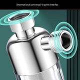 Darrahopens Home & Garden > Bathroom Accessories > Shower Accessories Reusable Sink Water Filter, Steel Household Tap Filter, Easy Installation