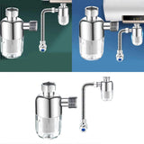 Darrahopens Home & Garden > Bathroom Accessories > Shower Accessories Reusable Sink Water Filter, Steel Household Tap Filter, Easy Installation