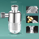 Darrahopens Home & Garden > Bathroom Accessories > Shower Accessories Reusable Sink Water Filter, Steel Household Tap Filter, Easy Installation