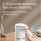 Darrahopens Home & Garden > Bathroom Accessories > Shower Accessories S127 Touchless Foam Automatic Induction Pump (350ml) - Wall-Mounted & Countertop Dual Use, Compact Soap Washer for Kitchen & Bathroom