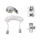 Darrahopens Home & Garden > Bathroom Accessories > Shower Accessories Shower Hose with Nozzle for Washbasin and Sink, Plastic Handheld Sprayer Hose, Universal Compatibility, Chrome Finish In Australia - Darrahopens