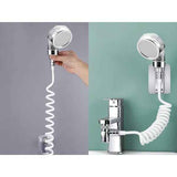 Darrahopens Home & Garden > Bathroom Accessories > Shower Accessories Shower Hose with Nozzle for Washbasin and Sink, Plastic Handheld Sprayer Hose, Universal Compatibility, Chrome Finish In Australia - Darrahopens