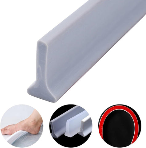 Darrahopens Home & Garden > Bathroom Accessories > Shower Accessories Shower Threshold / Water Barrier – Self-Adhesive Shower Strip – 2m Transparent Transparent