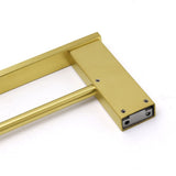 Darrahopens Home & Garden > Bathroom Accessories > Shower Accessories Square SUS Double Towel Rail Rack 600mm Brushed Gold Hanger Holder Bar Bathroom