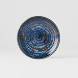 Darrahopens Home & Garden > Bathroom Accessories > Shower Accessories Tapas Plate 17cm Copper Swirl Glaze