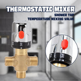 Darrahopens Home & Garden > Bathroom Accessories > Shower Accessories Thermostatic Mixing Valve Brass Shower Mixing Valve Hot and Cold Water Temperature Control Valve for Basin Bathroom In Australia - Darrahopens
