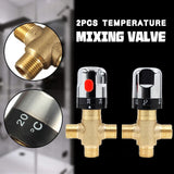Darrahopens Home & Garden > Bathroom Accessories > Shower Accessories Thermostatic Mixing Valve Brass Shower Mixing Valve Hot and Cold Water Temperature Control Valve for Basin Bathroom In Australia - Darrahopens