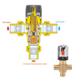 Darrahopens Home & Garden > Bathroom Accessories > Shower Accessories Thermostatic Mixing Valve Brass Shower Mixing Valve Hot and Cold Water Temperature Control Valve for Basin Bathroom In Australia - Darrahopens