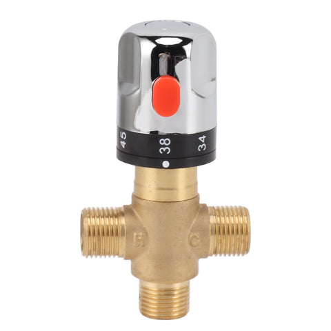 Darrahopens Home & Garden > Bathroom Accessories > Shower Accessories Thermostatic Mixing Valve Brass Shower Mixing Valve Hot and Cold Water Temperature Control Valve for Basin Bathroom In Australia - Darrahopens