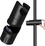 Darrahopens Home & Garden > Bathroom Accessories > Shower Accessories Universal slide piece, 25 mm Shower Rod Fit hand shower holder, ABS material, G1/2 Thread, 360 Degree Rotation, Matte Black/Chrome Finish Options In Australia - Darrahopens
