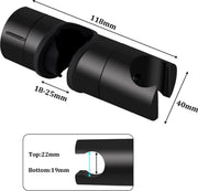 Darrahopens Home & Garden > Bathroom Accessories > Shower Accessories Universal slide piece, 25 mm Shower Rod Fit hand shower holder, ABS material, G1/2 Thread, 360 Degree Rotation, Matte Black/Chrome Finish Options In Australia - Darrahopens