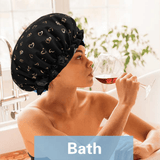 Darrahopens Home & Garden > Bathroom Accessories > Shower Accessories Waterproof Shower Caps for Women, Double Layered, 3-Pack