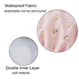 Darrahopens Home & Garden > Bathroom Accessories > Shower Accessories Waterproof Shower Caps for Women, Double Layered, 3-Pack
