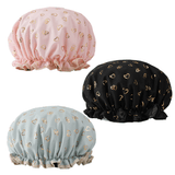 Darrahopens Home & Garden > Bathroom Accessories > Shower Accessories Waterproof Shower Caps for Women, Double Layered, 3-Pack