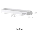 Darrahopens Home & Garden > Bathroom Accessories > Shower Accessories White Set of 2 Shower Shelves with 6 Removable Hooks, No Drilling Required for Bathroom and Kitchen