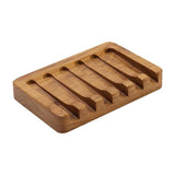 Darrahopens Home & Garden > Bathroom Accessories > Shower Accessories Wooden Soap Dish 2pcs, Soap Holder Teak, Bathroom Kitchen Shower Soap Container Compatible with Razor and Sponge