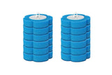 Darrahopens Home & Garden > Bathroom Accessories > Toilet & Bidet Accessories 12pcs Toilet Replacement Brush Heads Toilet Bowl Cleaning Kit-Blue head