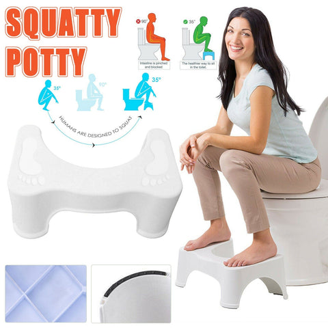 Darrahopens Home & Garden > Bathroom Accessories > Toilet & Bidet Accessories 1X Sit And Squat Squatty Potty Stool Non-Slip Toilet Stools Healthy
