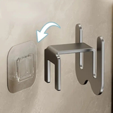 Darrahopens Home & Garden > Bathroom Accessories > Toilet & Bidet Accessories 2-Pack Gun Gray No-Drill Slipper Rack, Space-Saving Wall Storage, Ideal for Dry & Tidy Bathrooms