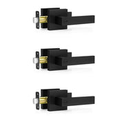 Darrahopens Home & Garden > Bathroom Accessories > Toilet & Bidet Accessories 3 Pack Matte Black Door Handles, Keyless Interior Door Knobs, Privacy Door Lever Locksets for Bedroom Bathroom In Australia - Darrahopens