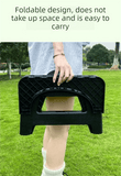 Darrahopens Home & Garden > Bathroom Accessories > Toilet & Bidet Accessories Black  Large Portable Folding Camping Toilet Stool - Capacity Emergency Potty for Car, Outdoor Travel, and Hiking