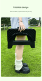 Darrahopens Home & Garden > Bathroom Accessories > Toilet & Bidet Accessories Black Small size Portable Folding Toilet Stool - PP Material - 100kg Load Capacity, Compact & Lightweight, Odor-Resistant Design, for Camping, Road Trips, Outdoor Emergencies, Travel-Friendly Solution