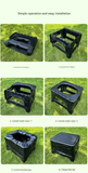 Darrahopens Home & Garden > Bathroom Accessories > Toilet & Bidet Accessories Black Small size Portable Folding Toilet Stool - PP Material - 100kg Load Capacity, Compact & Lightweight, Odor-Resistant Design, for Camping, Road Trips, Outdoor Emergencies, Travel-Friendly Solution